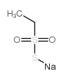 乙硫代磺酸钠结构式