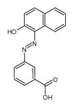 m-(2-hydroxy-1-naphthylazo)benzoic acid结构式