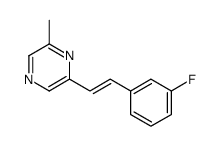 2-[2-(3-fluorophenyl)ethenyl]-6-methylpyrazine结构式