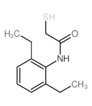 N-(2,6-diethylphenyl)-2-sulfanyl-acetamide结构式