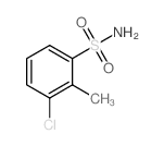 3-氯-2-甲基苯磺酰胺结构式