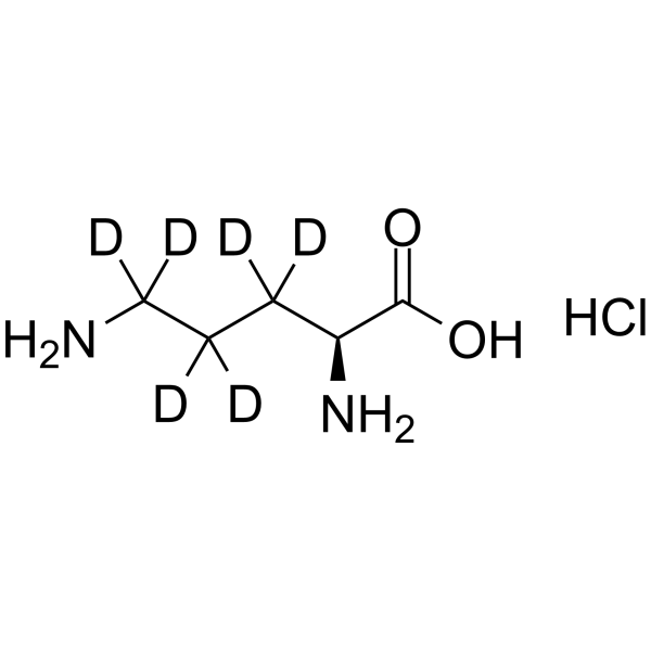 L-Ornithine-d6 Hydrochloride Structure