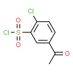 5-ACETYL-2-CHLOROBENZENE-1-SULFONYL CHLORIDE Structure