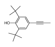 PHENOL, 2,6-BIS(1,1-DIMETHYLETHYL)-4-(1-PROPYN-1-YL)-结构式