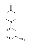 1-(3-甲基苯基)哌啶-4-酮结构式