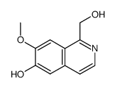 1-Isoquinolinemethanol,6-hydroxy-7-methoxy-(9CI) Structure