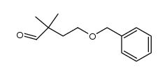 4-(benzyloxy)-2,2-dimethylbutanal结构式