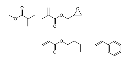 butyl prop-2-enoate,methyl 2-methylprop-2-enoate,oxiran-2-ylmethyl 2-methylprop-2-enoate,styrene Structure
