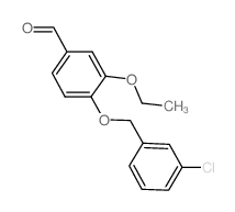4-[(3-氯苄基)氧基]-3-乙氧基苯甲醛结构式