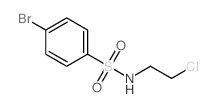 4-溴-N-(2-氯乙基)苯磺酰胺结构式