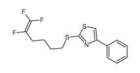4-phenyl-2-(5,6,6-trifluorohex-5-enylsulfanyl)-1,3-thiazole Structure