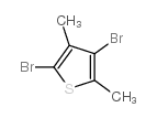 2,4-dibromo-3,5-dimethylthiophene Structure