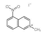 Isoquinolinium, 2-methyl-5-nitro-, iodide (1:1)结构式