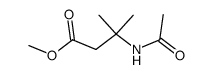 methyl β-(Nacetylamino)isovalerate Structure
