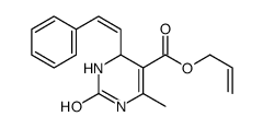 prop-2-enyl 6-methyl-2-oxo-4-[(E)-2-phenylethenyl]-3,4-dihydro-1H-pyrimidine-5-carboxylate结构式