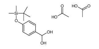 acetic acid,[4-[tert-butyl(dimethyl)silyl]oxyphenyl]methanediol结构式
