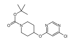 4-[(6-氯嘧啶-4-基)氧基]哌啶-1-羧酸叔丁酯结构式