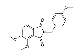 N-(p-methoxybenzyl) 3,4-dimethoxyphthalimide结构式