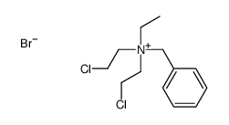 benzyl-bis(2-chloroethyl)-ethylazanium,bromide Structure