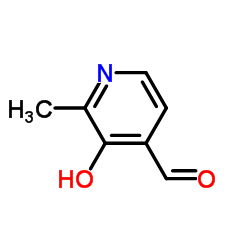 3-羟基-2-甲基吡啶-4-甲醛结构式