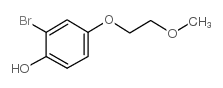 2-溴-4-(2-甲氧基乙氧基)-苯酚结构式