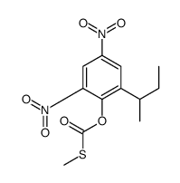 (2-butan-2-yl-4,6-dinitrophenyl) methylsulfanylformate结构式