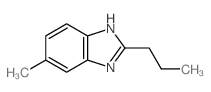 1H-Benzimidazole,6-methyl-2-propyl- Structure