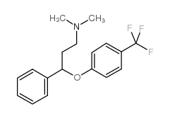 N,N-二甲基-Γ-[4-三氟甲基苯氧基]苯丙胺结构式