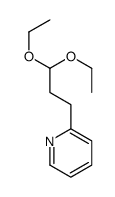 2-(3,3-diethoxypropyl)pyridine Structure