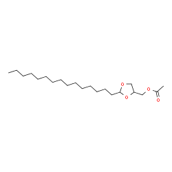 2-Pentadecyl-1,3-dioxolane-4-methanol acetate Structure