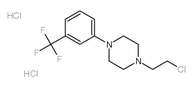 1-(2-chloroethyl)-4-[3-(trifluoromethyl)phenyl]piperazine,dihydrochloride Structure