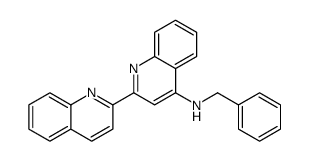 N-benzyl-2-quinolin-2-ylquinolin-4-amine结构式