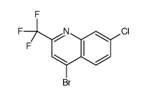 4-溴-7-氯-2-(三氟甲基)喹啉结构式