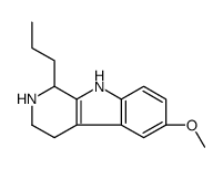 1,2,3,4-Tetrahydro-6-methoxy-1-propyl-9H-pyrido[3,4-b]indole结构式