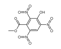 3-hydroxy-2,4,6-trinitro-benzoic acid methyl ester Structure