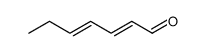 反,反-2,4-庚二烯醛结构式
