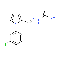 Hydrazinecarboxamide, 2-[[1-(3-chloro-4-methylphenyl)-1H-pyrrol-2-yl]methylene]- (9CI)结构式