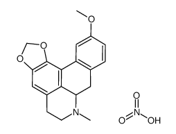5H-Benzo(g)-1,3-benzodioxolo(6,5,4-de)quinoline,6,7,7a,8-tetrahydro-11-methoxy-7-methyl-,(R)-,nitrate Structure