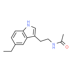 Acetamide, N-[2-(5-ethyl-1H-indol-3-yl)ethyl]- (9CI) Structure