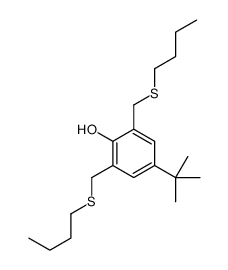 4-tert-butyl-2,6-bis(butylsulfanylmethyl)phenol Structure
