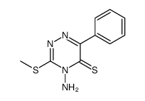 4-amino-3-methylsulfanyl-6-phenyl-1,2,4-triazine-5-thione Structure
