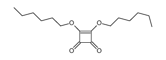 3,4-dihexoxycyclobut-3-ene-1,2-dione Structure