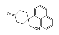 4-(hydroxymethyl)-4-naphthalen-1-ylcyclohexan-1-one Structure