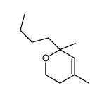 2-丁基-5,6-二氢-2,4-二甲基-2H-吡喃结构式
