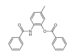 1-benzoylamino-2-benzoyloxy-4-methyl-benzene结构式