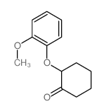 2-(2-methoxyphenoxy)cyclohexan-1-one Structure