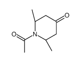 4-Piperidinone, 1-acetyl-2,6-dimethyl-, (2R,6R)-rel- (9CI)结构式