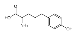 L-2-amino-5-(p-hydroxyphenyl)pentanoic acid Structure