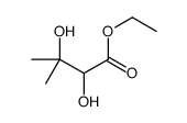 ethyl 2,3-dihydroxy-3-methylbutanoate结构式