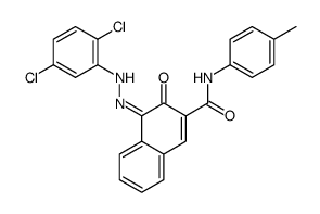 (4Z)-4-[(2,5-dichlorophenyl)hydrazinylidene]-N-(4-methylphenyl)-3-oxonaphthalene-2-carboxamide Structure